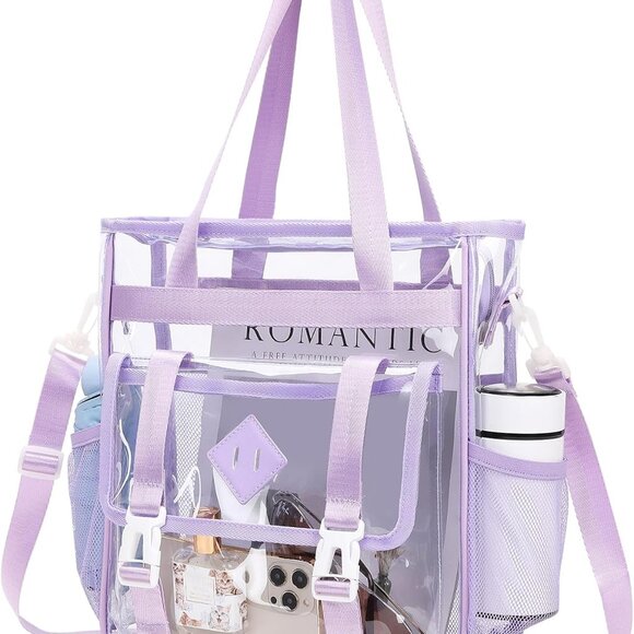 Other - Clear Tote Bag Stadium Approved 12x6x12, Thickened Heavy Duty PVC Transparent To